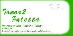 tomor2 paletta business card